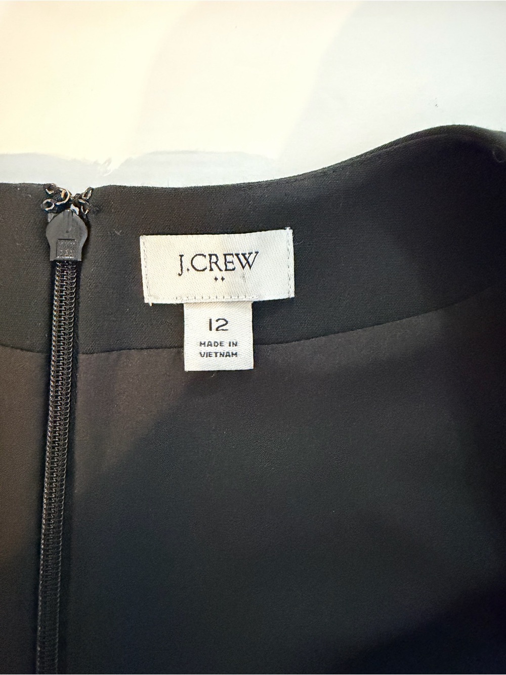 J.Crew Sleeveless V-Neck Shift Dress Black Size 12 CC318 Business Casual Capsule - Picture 7 of 10